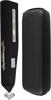 Diamond Tester Combo Diamond Detector Moissanite Tester Audible&Visual Alarm Diamond Checker Tool Professional Diamond Moissanite Tester Pen for Diamond Moissanite