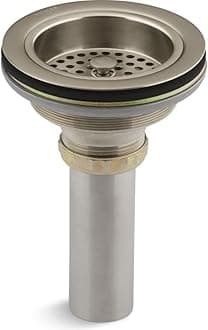 Duostrainer KOHLER K-8801-BV Duostrainer Sink Strainer, Vibrant Brushed Bronze,1.5"