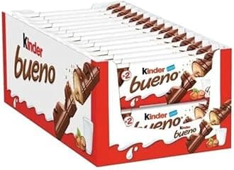 Ferrero Kinder Bueno Wafer Cookies, 1.5 Ounce (43 g) (Pack of 30)