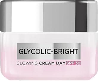 Glycolic Bright Glowing Day Cream, Overnight Brightening Cream, Glycolic Acid in Gel-Like Cream Texture, that Visbily Minimizes Spots & Reveals Glowing skin, 50ml