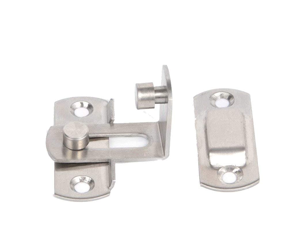 The 90 Door Buckle Bolt barn Door Lock Right Angle Bending Latch hasp Toilet Doors and Windows