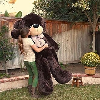 Teddy Bear 6 Feet for Girls Soft Plush Stuffed Toys, Huggable and Lovable Teddy Bear Gift for Birthday Kids, Girls, Wife, Girlfriend, Valentine's, Anniversary (Chocolate)