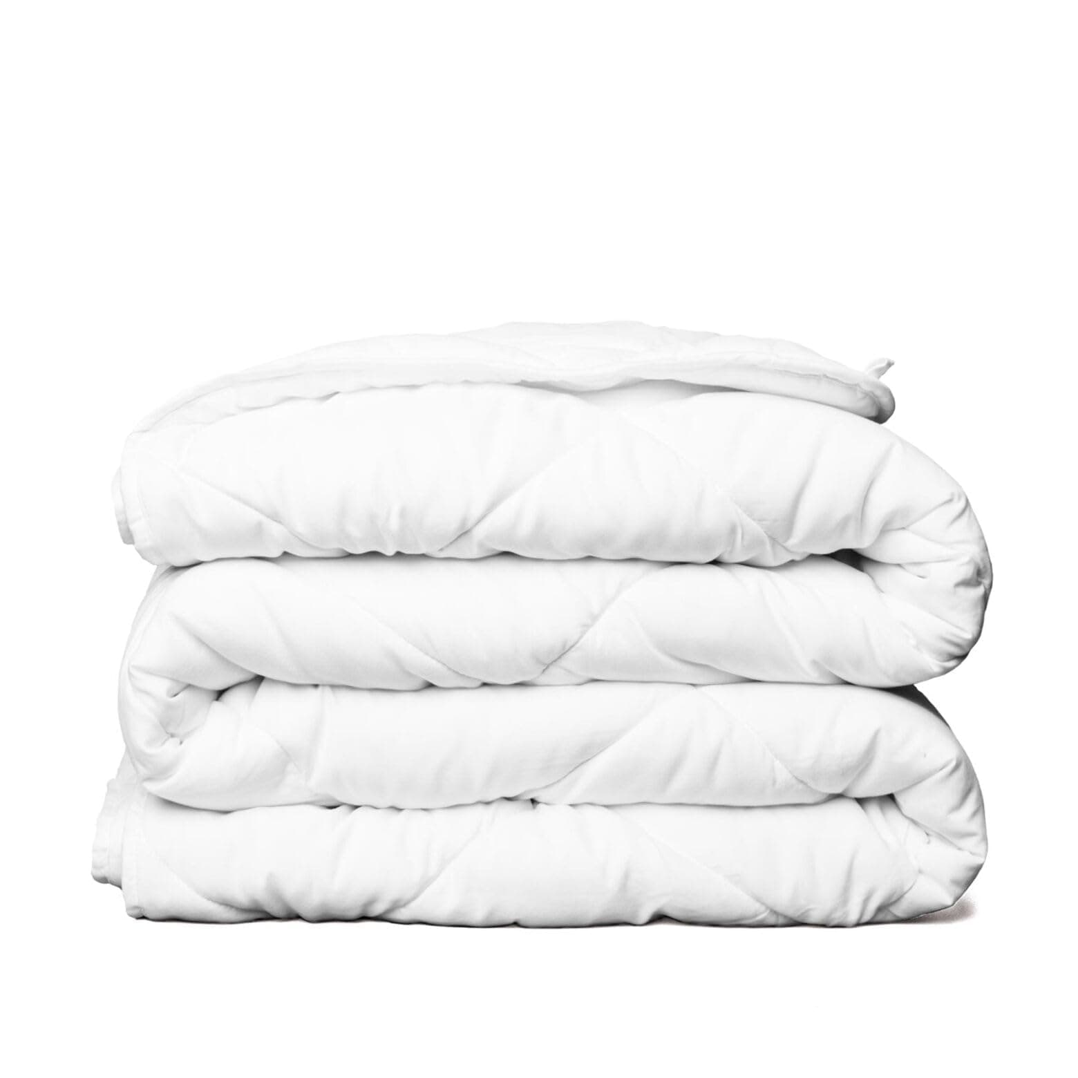 ViscoSoft Chic'y Luxe Essentials Down Alternative Quilted Comforter with Corner Tabs- All-Season, Hypoallergenic, Plush Microfiber Fill, Machine Washable - (White, King)