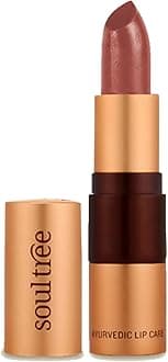 Ayurvedic Lipstick - Rose Clay 610, 4gm | Creamy Texture | Enriched with Organic Ghee & Almond Oil | Moistured & Nourished Lips | 4gm