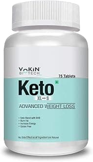 Vokin Biotech Keto Advanced XL to S Weight Loss Supplement & Supports Fat Burn (75 Tablets)