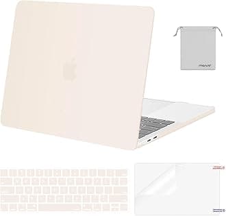 MOSISO Compatible with MacBook Pro 13 inch Case M2 2025, 2024, 2023, 2022-2016 A2338 M1 A2251 A2289 A2159 A1989 A1708 A1706, Plastic Hard Shell&Keyboard Cover&Screen Film&Storage Bag, Beige