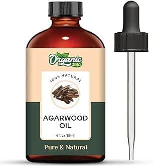 Organic Zing Agarwood (Aquilaria malaccensis) Oil - 4 Fl Oz / 118ml
