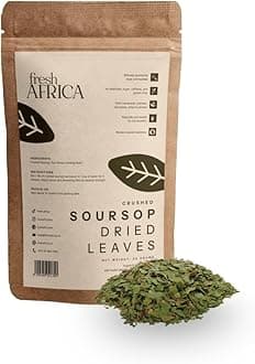 Soursop Leaves Organic | Guanabana Hojas | Graviola Dried Leaves & Tea | Soursop Tea Bags | 100% Natural Loose Leaf | Sour Sop Tea | Herbal Detox | Natural & Caffeine-Free (Crushed)