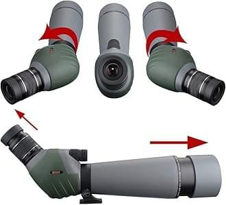 Gosky 20-60x80 Dual Focus ED Spotting Scope - Ultra High Definition Optical Scope with Carrying Case and Smartphone Adapter for Target Shooting Hunting Bird Watching Wildlife Astronomy Landscape