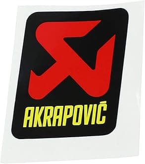 Akrapovic General Replacement High-Temp Exhaust Sticker - 57mm L x 60mm H