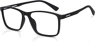 Zero Power Blue Cut Computer Glasses | Anti Glare, Lightweight & Blocks Harmful Rays | UV Protection Specs | Men & Women | Medium | LB E13738