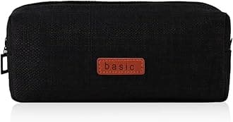 EASTHILL Big Capacity Pencil Case Large Pencil Pouch Stationery Pen Bag for Teen (Navy Black)