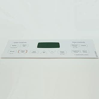 Range Clock White Overlay fits General Electric AP4344364 PS2321448 WB27T11006