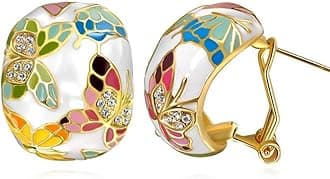 Jewellery Sets for Women Enamel Necklace Pendant Jewellery set with Earrings For Girls/Women