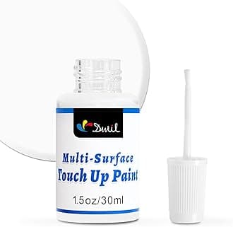 DWIL White Touch Up Paint - Multi Surface Touch Up Paint Pen, Scratch Repair for Wall, Door, Cabinets, Metal, Appliance, Wood, Furniture, 1.5 Fl Oz (Semi Gloss, White)