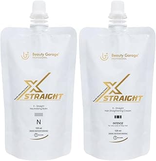 Beauty Garage X-Straight Hair Straightening Cream Set (Intense Cream + Neutralizing Cream) 125ml each
