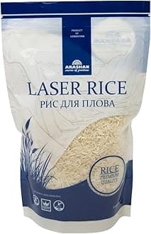 ARASHAN Laser Uzbek Rice – Premium White Long Grain Rice (2 LB / 902Gram) | Perfect for Pilaf, Plov, and Central Asian Cuisine