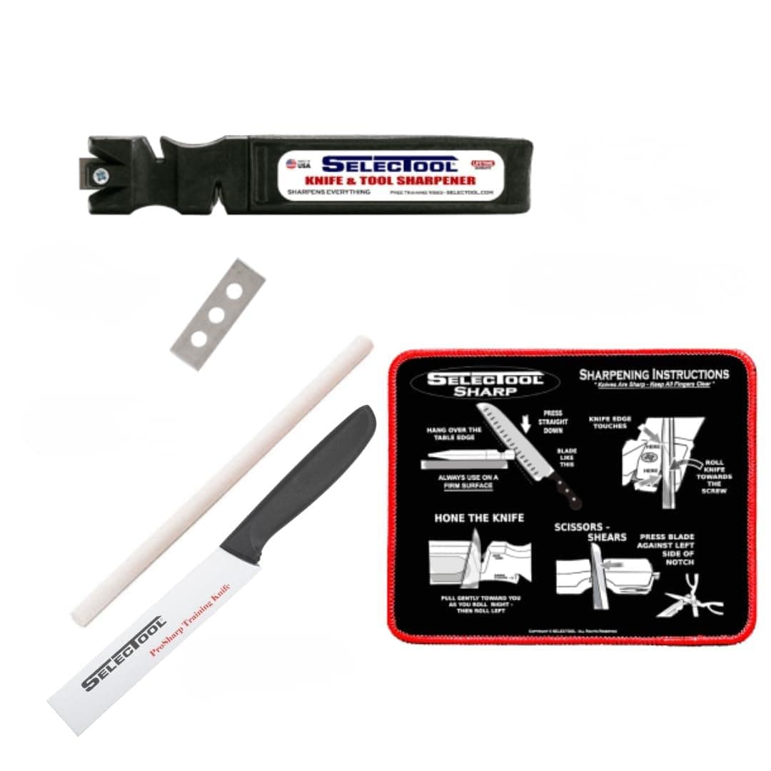 Selectool 5-Piece Sharpening Multi Tool Kit – The Complete Set to Keep Your B...