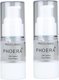 2Pcs Makeup Primer For PHOERA All Matte Oil Free Full Coverage Foundation Base Long Lasting Hydrating Smoothing Moisturizing Makeup Base Matte Face Foundation Primer (#2pcs 18ml)
