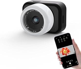 ATLI T100 Lite Time Lapse Camera 1080P HDR Professional WiFi APP Control Manual Focus Timelapse Video Camera for Plants Indoor Construction (Black&White)