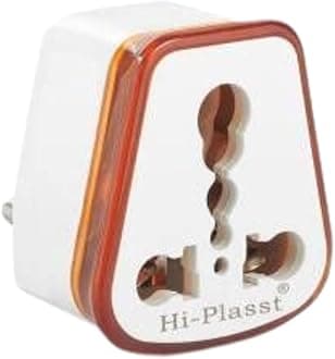 - HI-PLASST 6a to 16a Converter Plugs | 6 amp to 16 amps Converter Plug Useful for 16a Extension Board with16 amp Socket and 16 Ampere Plug Top,for A/C,Refrigrator,etc,230 Volt AC.(Orange,2 Pieces)