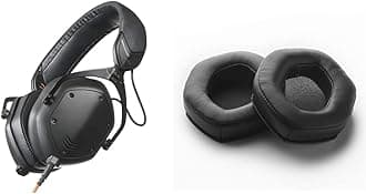 V-Moda Crossfade M-100 Master Hi-Res Headphones (Matte Black) + V-Moda XL Black Memory Cushions