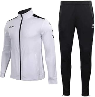KELMEMen's Athletic Tracksuit Long Sleeve Full Zip – Running Sweatsuit Set Unisex 2 Piece Tracksuits Jacket/Jogging pants