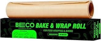 - Eco-Friendly Baking & Wrapping Paper, 11 inch x 20 Meter Roll, Pack of 1, 100% Bamboo Pulp & Chemical Free Parchment & Cooking Paper