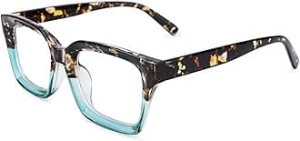 COASION Classic Non-prescription Clear Lens Eyeglasses for Women Thick Square Frame Eyewear