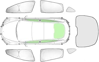 Car Window Shades for Toyota Fortuner 2006-2016,Privacy Sun Shade Set for Front Windshield Side and Rear Windows,Keep Your Car Cooler,7PCS