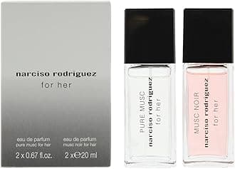 Narciso Rodriguez 2 Piece Gift Set: For Her Musc Noir Eau De Parfum 20ml - For Her Pure Musc Eau De Parfum 20ml