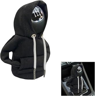 JOYCOURT Car Gear Shift Hoodie, Fashionable Gear Shift Knob Cover, Mini Hoodie for Auto Shifter, Auto Interior Cute Gadgets, Universal Car Decoration Accessories