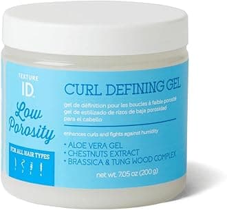Texture ID Low Porosity Curl Defining Gel, Aloe Vera Gel, Oil Complex, 7.05 Oz