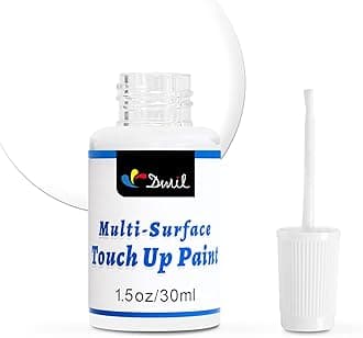 White Touch Up Paint - Multi Surface Touch Up Paint Pen, Scratch Repair for Wall, Door, Cabinets, Metal, Appliance, Wood, Furniture, 1.5 Fl Oz (High-Gloss, White)