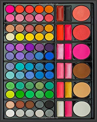 Makeup Palette Journal: Lined Composition Notebook Notepad Diary 8x10 Paperback 120 Pages