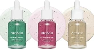 Arencia Glow Serum Best Set [Hyssop + Red Collagen + Rice mucin] for glass skin - Vitaminc A,C,E & Niacinamide &Hyaluronic Acid
