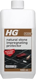 HG Natural Stone Impregnating Protector, Product 32, Colourless Protective Layer Coating for Marble, Limestone, Sandstone & Granite, Repels Dirt, Grease & Oil – 1L (506100106)