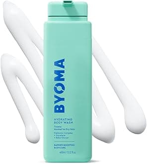 BYOMA Hydrating Body Wash - For Normal to Dry Skin - Hydrating, Creamy Body Wash with Squalane, Beta Glucan - Cleanses, Softens & Soothes - Skin Barrier Repair - 16.9 fl oz