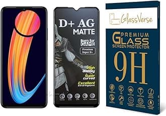 D+ Matte Tempered Glass With 18H Hardness For Infinix Hot 30I Smartphone(Pack Of 1) With Free Installation Kit Full Screen Coverage-6.56 Inch