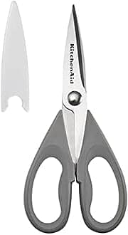 KitchenAid KE351OHGSA All Purpose Kitchen Shears, Stainless Steel, Gray