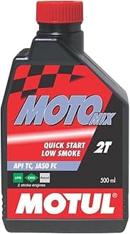 Motomix 2T 2-Stroke Low Smoke Superior Motorcycle Oil – High Performance Lubrication, Cleaner Engine, Reduced Smoke & Smooth Riding Experience, 0.5 L