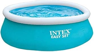 28101EH Easy Set Inflatable Swimming Pool: 6ft x 20in – Puncture-Resistant Material – Quick Inflation – 232 Gallon Capacity – 16in Water Depth
