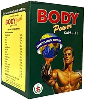 Body Power Capsules - Enriched with Kesar, Shilajit & Lauh Bhasam Pack of 50 Capsules