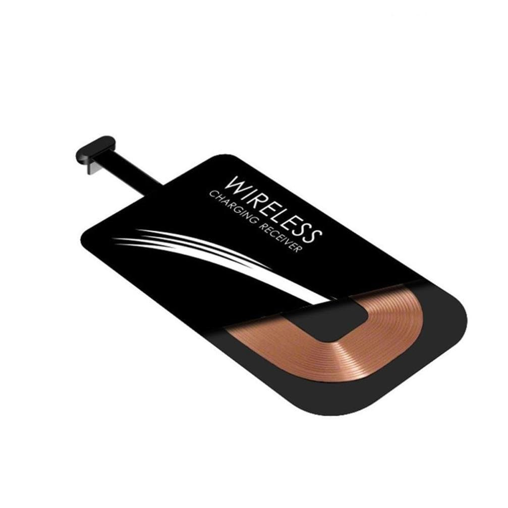 type c qi wireless charging receiver- Black