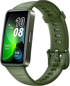 HUAWEIWatch Band 8 Smartwatch 1.47" AMOLED with Silicone Strap 14-Day Battery Life, Heart Monitoring, Waterproof – Emerald Green