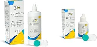 Comfort Contact Lens Solution 360 ML & Comfort Contact Lens Solution 60ML - Pack of 1 (Lens Cases Free) Eye Lens Solution