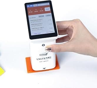 Handheld Colorimeter with Touch Screen- Precise Portable Color Analyzer Digital Color Reader with 8mm Aperture and True -Color Display Tester Kit Lab Colorimeter Color Difference Meter Tester