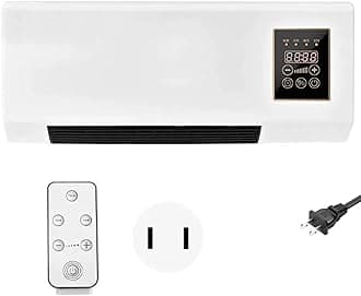 Climafy Air Conditioner, Climafy Portable Air Wall Mounted Air Conditioner, Fast Cooling & Heating, 4-Way Swing, Remote Control, Ductless Portable for Bedroom, Office, Apartment Use (White) [Energy Class A+]