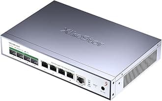 L2 Managed 8 Port 10G Ethernet Switch, 10Gb Network Switch with 4X RJ45 & 4X SFP+ Ports, Support VLAN/LACP/IGMP/QoS/STP, Built-in Smart Fan, Desktop/Wall-Mount