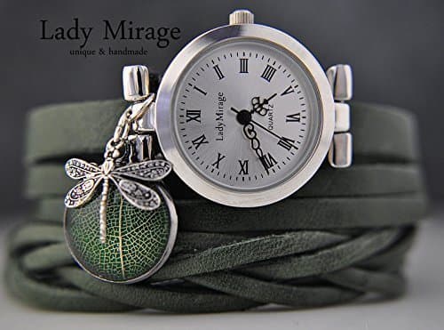 Real leaf - Wristwatch Silver